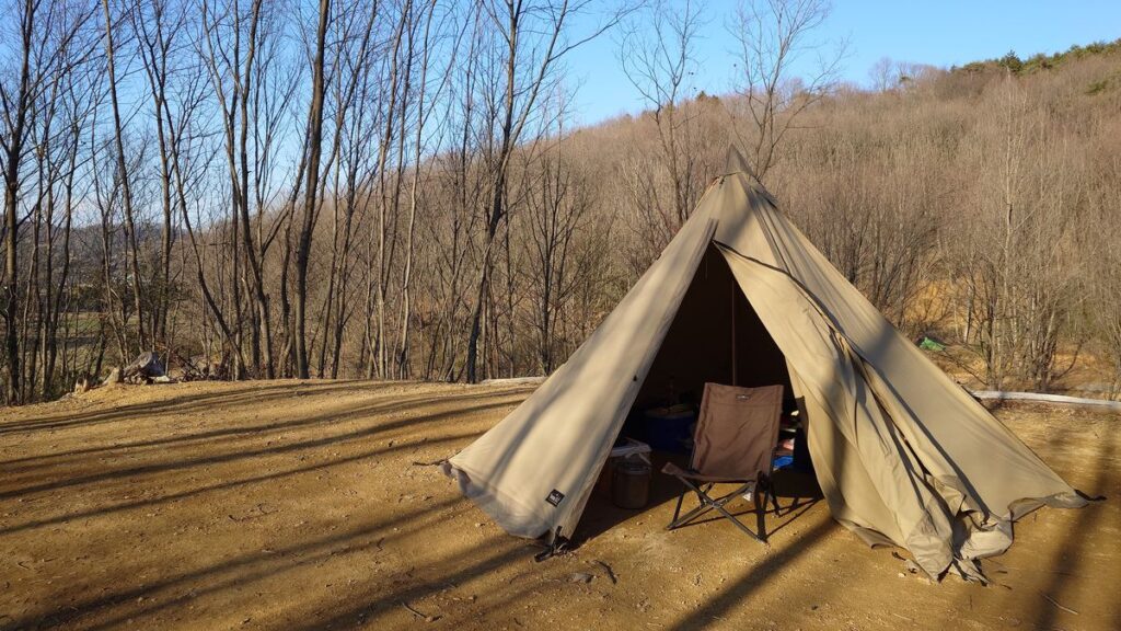 栃木の森キャンプ場お昼寝後午後4時から活動開始