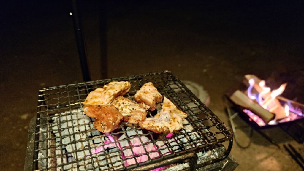 豚ハラミの炭火焼き