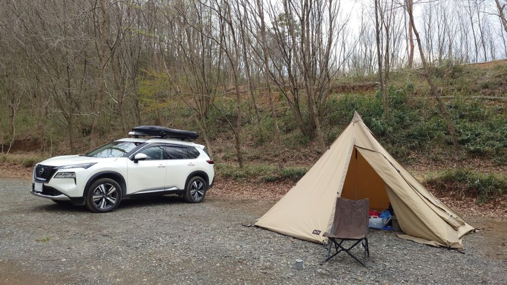 栃木の森キャンプ場tassoTC七角形張り