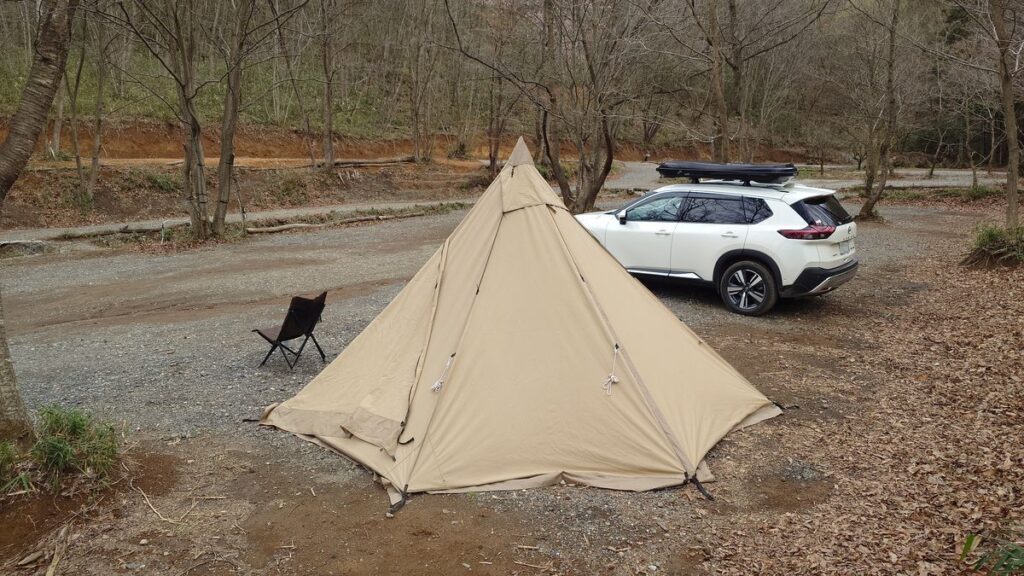 栃木の森キャンプ場自分以外はいません