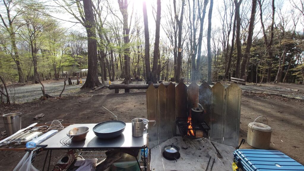 キャンプ･冒険仲間の朝