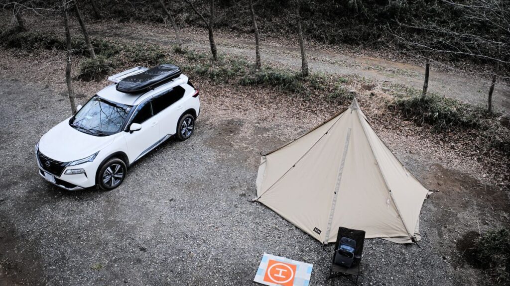 栃木の森キャンプ場キャンプサイト俯瞰画像