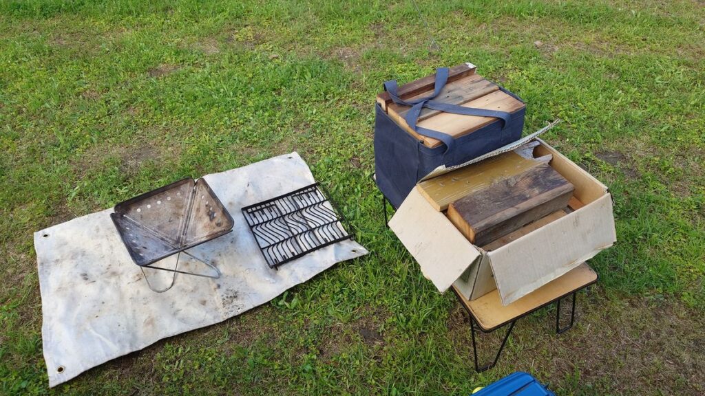 建築廃材の柱の薪