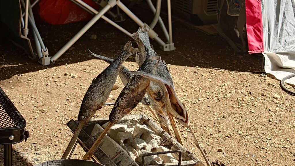 ますの炭火焼き