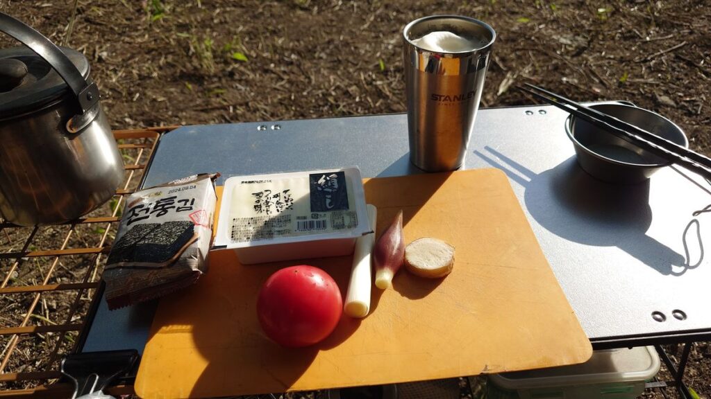 ビールのつまみ作り