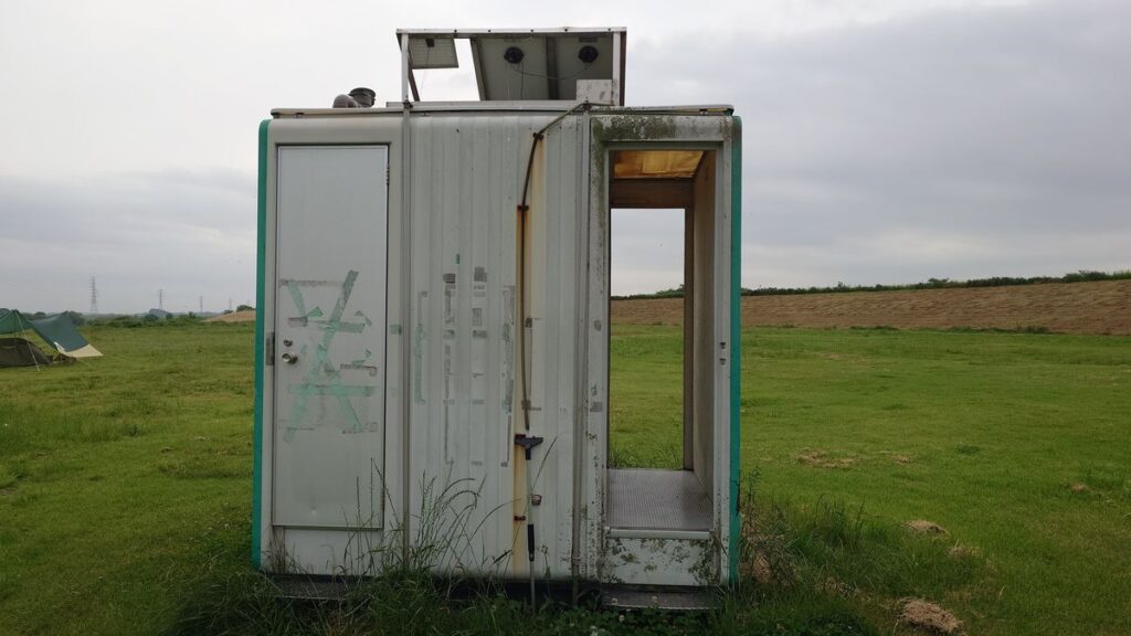 渡良瀬川河川敷青少年ひろばキャンプ場のトイレ