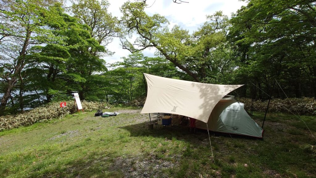 DODヘーキサタープとColemanツーリングドームST+