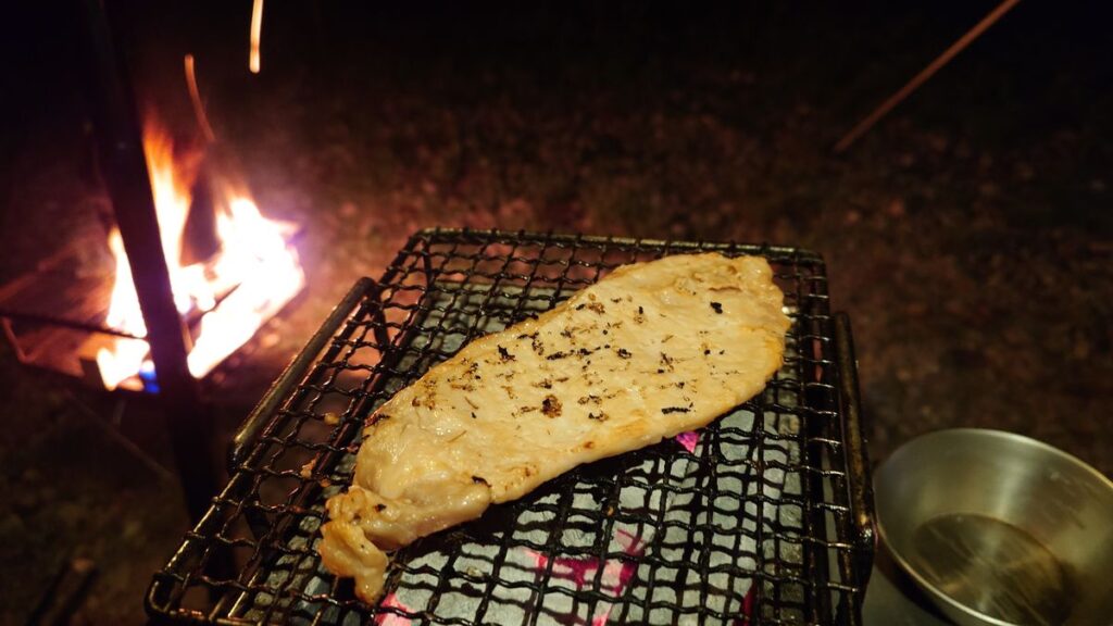 豚ロース味噌漬けの炭火焼き