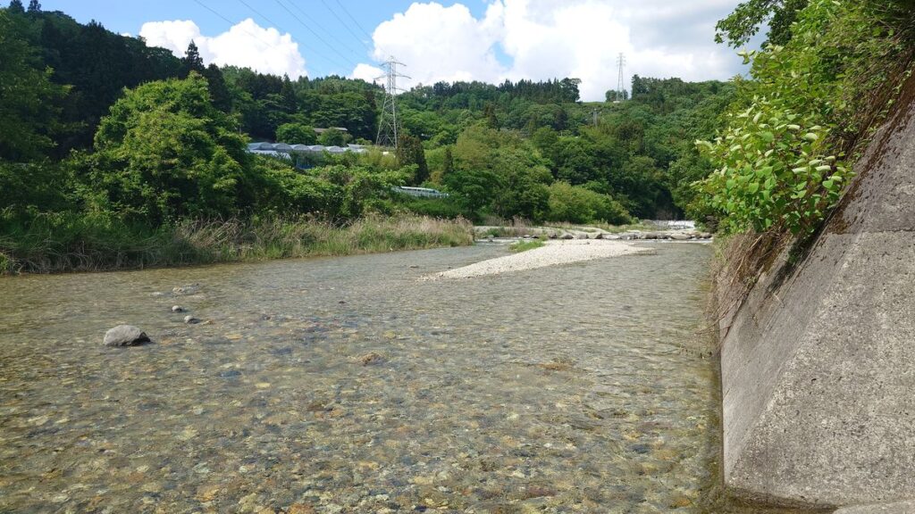 グリーンパークふきわれから栗原に降り降りたところ