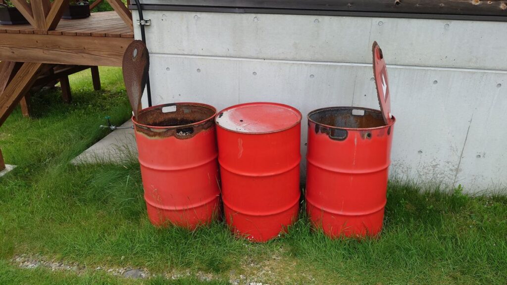 山の駅たかはらSTAR LIGHT CAMP BASE灰捨て場