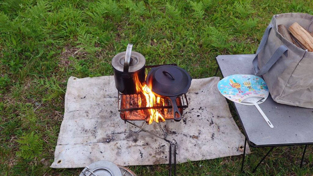 スキレットのプレヒート