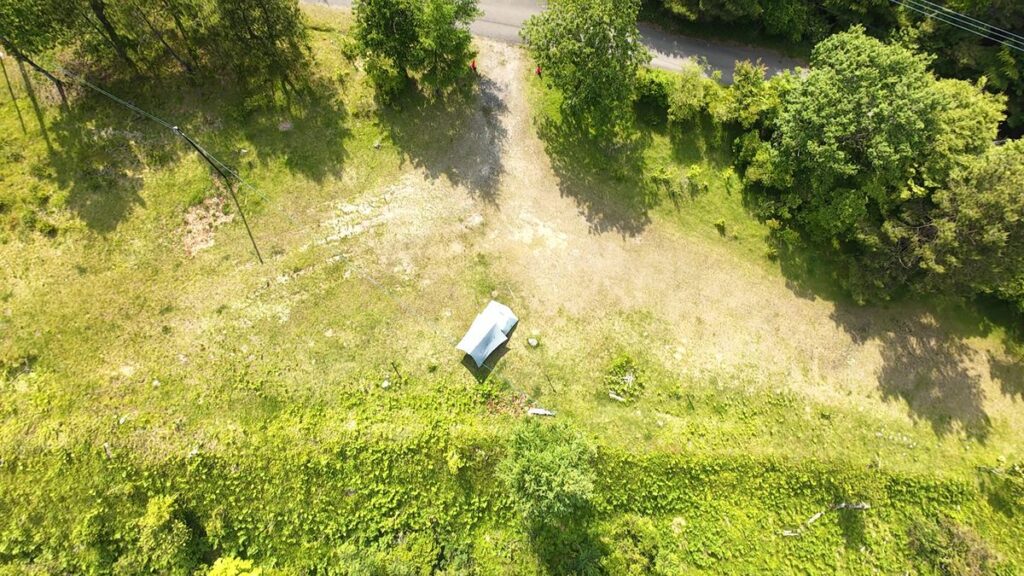 山の駅たかはらSTARLIGHTCAMPBASE真上からの写真