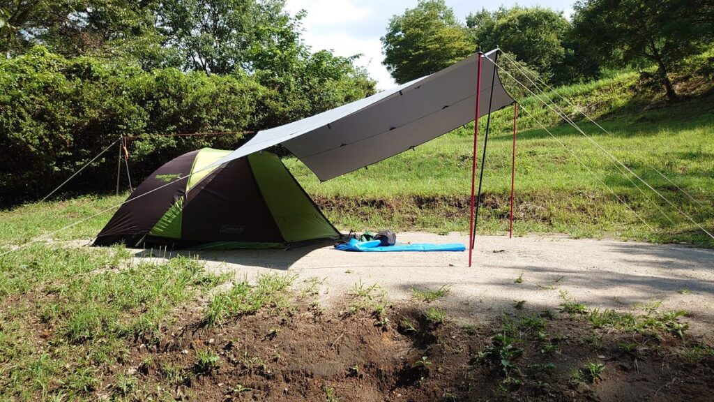 ツーリングドームと男前タープ