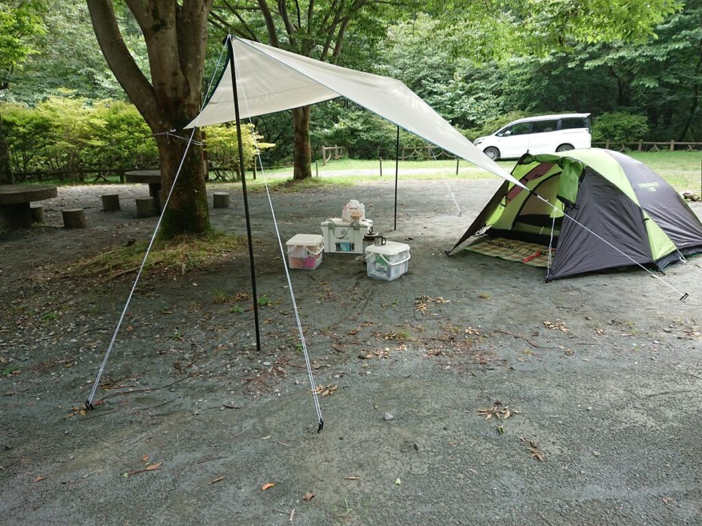 バンドックミニスクエアータープとColemanツーリングドーム