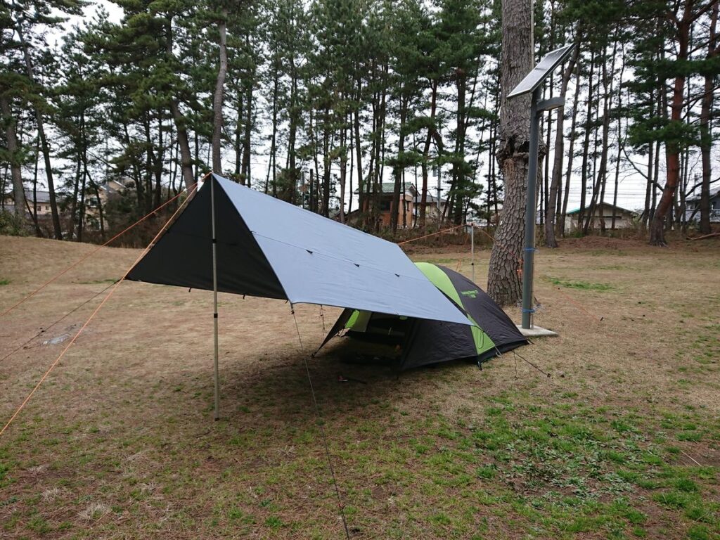 ツーリングドームと男前タープ