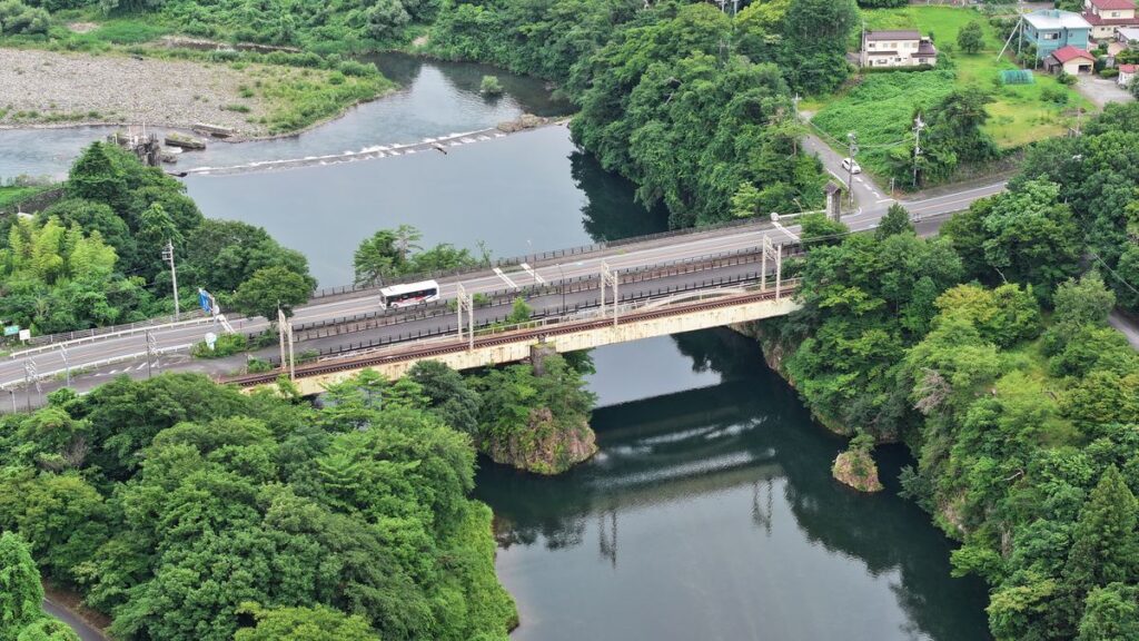 鬼怒川にかかる鬼怒川橋梁