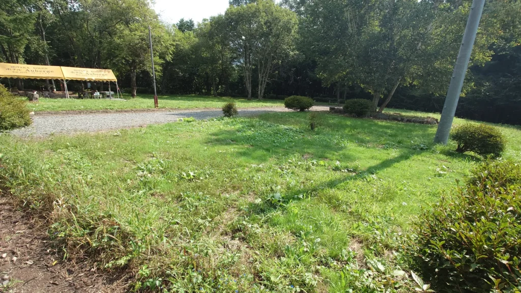 尾瀬金井沢キャンプ場テントサイト