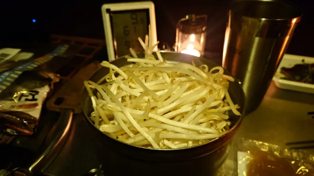 鍋一杯のもやし