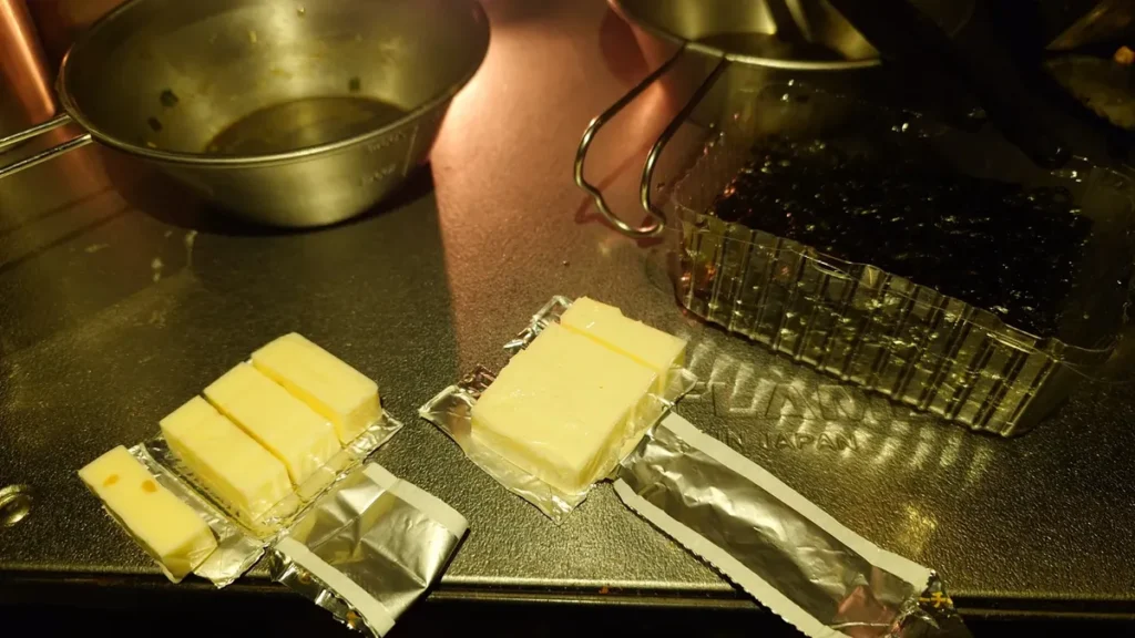 チーズと韓国のり