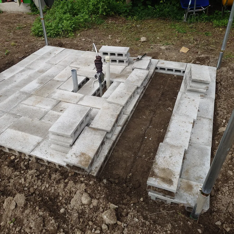 ナイトビューあかぎ水場作り