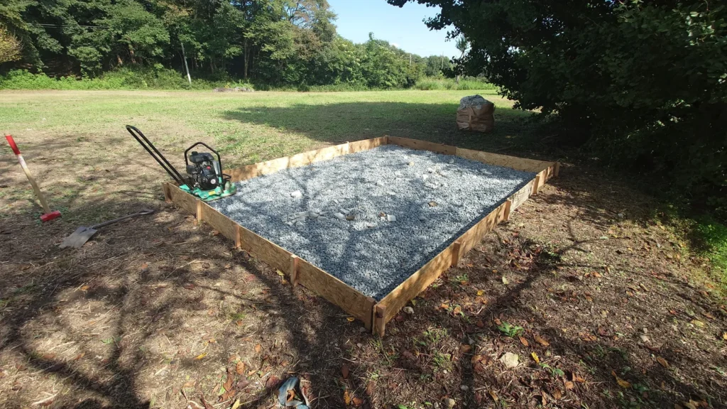 ナイトビューあかぎ物置設置場所の整地