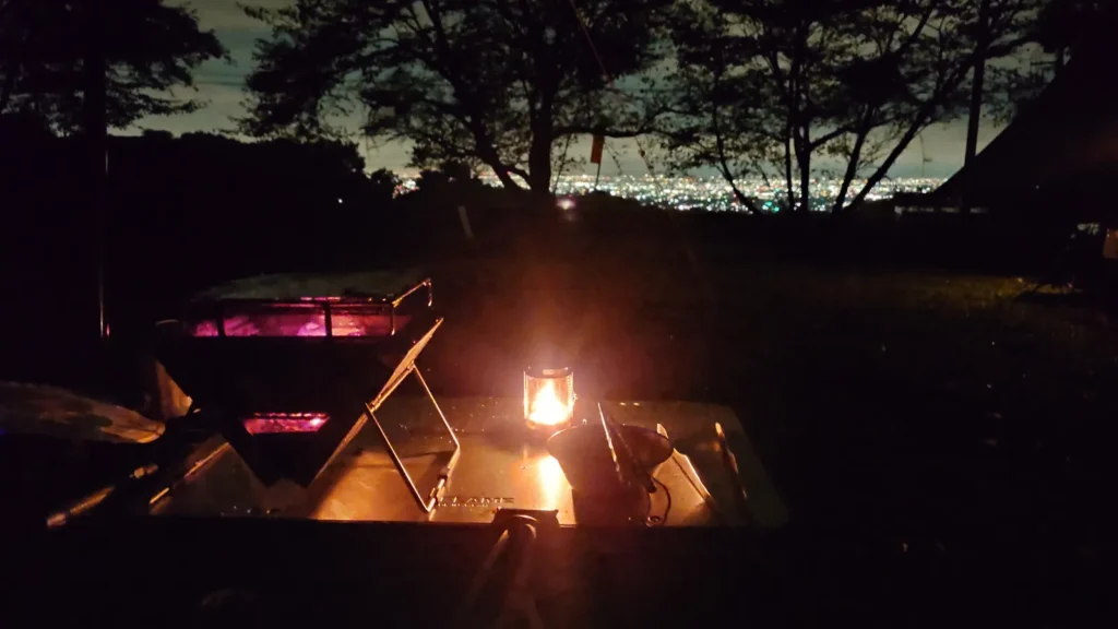 ナイトビューあかぎ夜景サイトの夜景