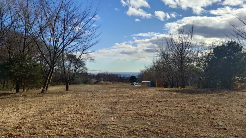 ナイトビューあかぎ冬の林間サイトからの眺め