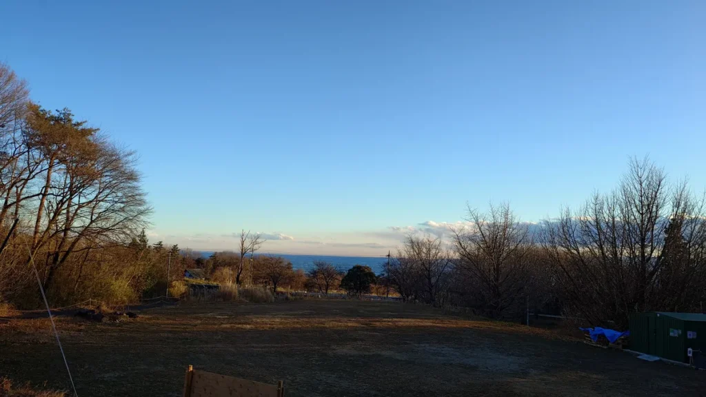 オートキャンプ場ナイトビューあかぎ夕暮れ前