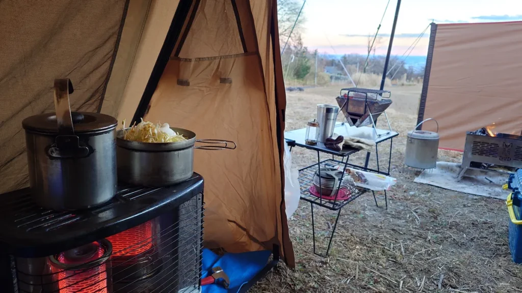 テント内部の様子