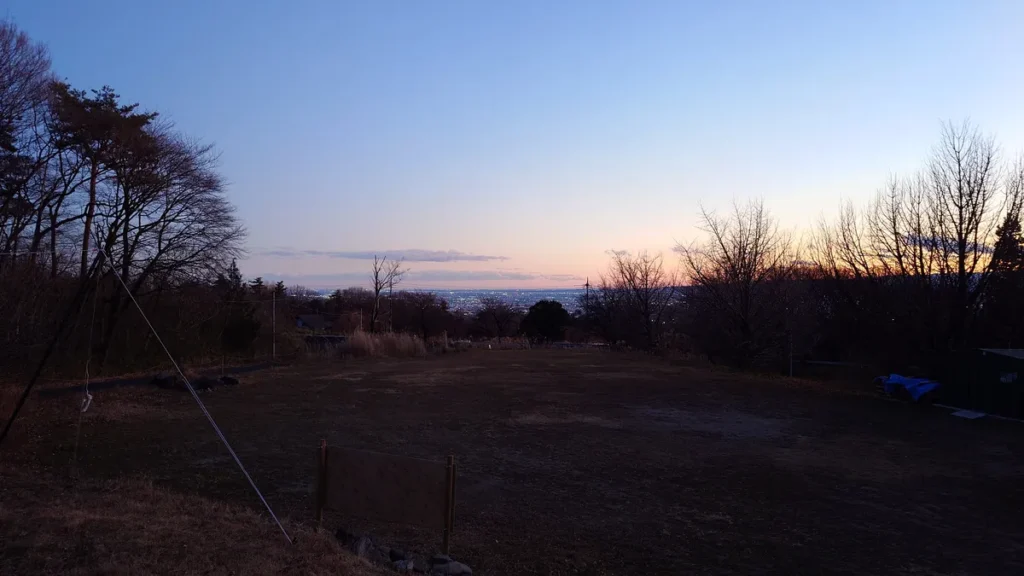 ナイトビューあかぎ夕暮れ時の景色
