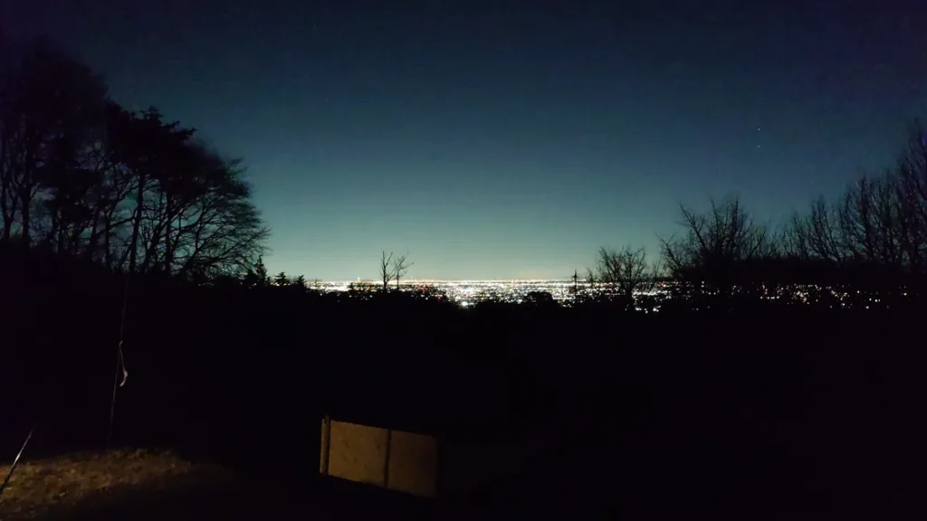 ナイトビューあかぎ展望サイトからの夜景