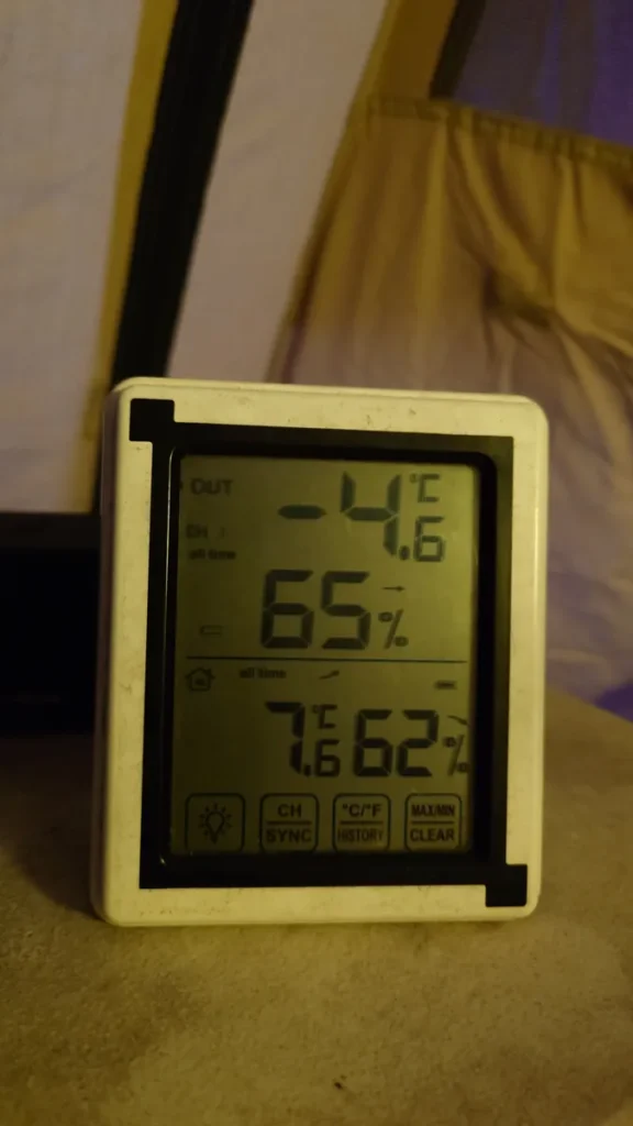 ナイトビューあかぎ最低気温