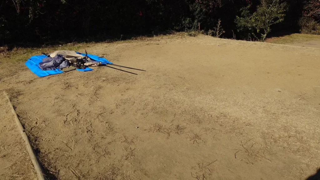 大洗サンビーチキャンプ場高台サイトNo.26サイト