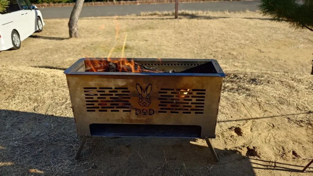 DODすけもえファイヤー点火