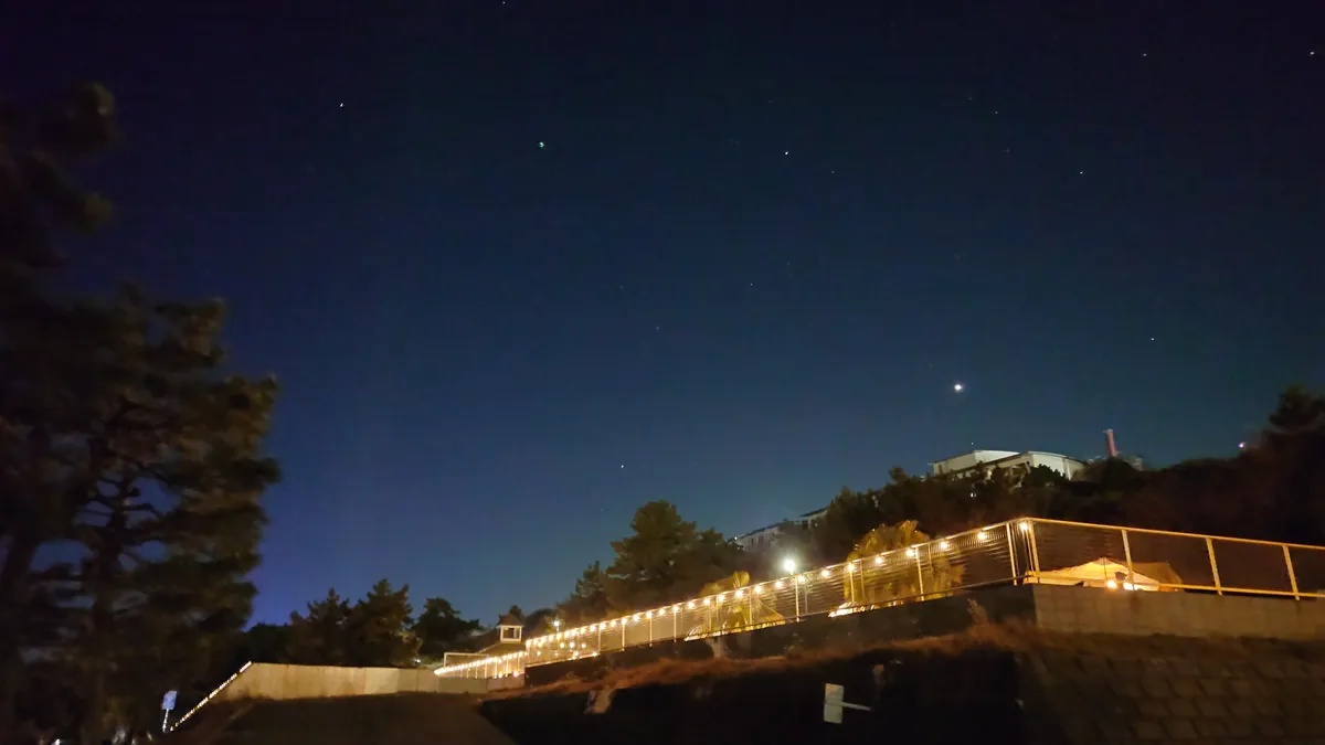 大洗サンビーチキャンプ場大晦日夜景＆星空