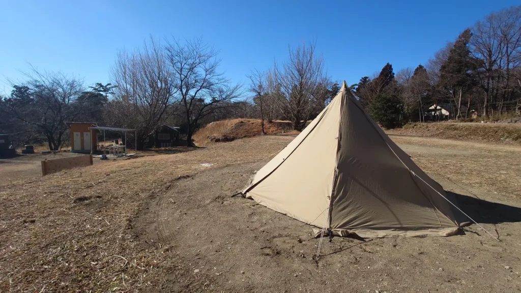 ナイトビューあかぎ展望サイトに設営したtassoTC