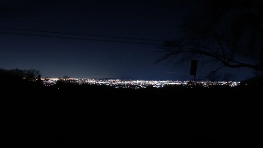 ナイトビューあかぎ夜景サイトからの夜景