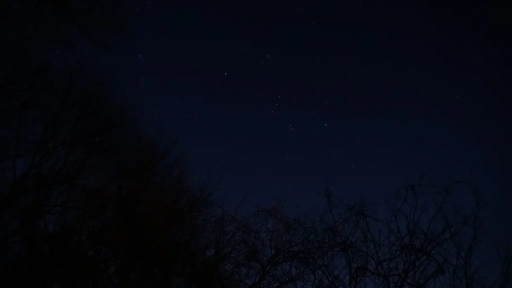 オートキャンプナイトビューあかオリオンオリオン