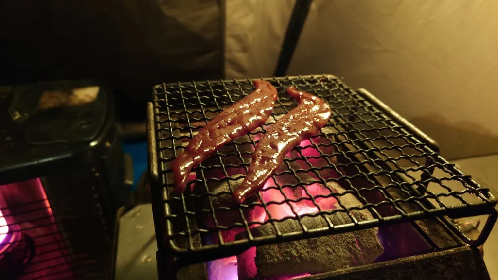 豚レバー炭火焼