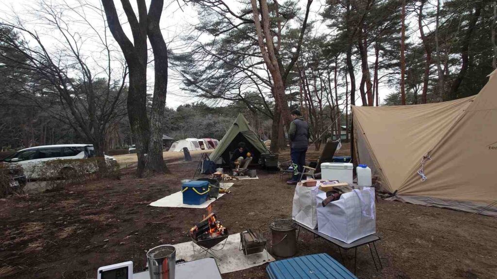 那須野が原公園オートキャンプ場フリーサイトでのソロぐる