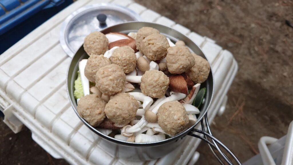 野菜てんこ盛りの鍋