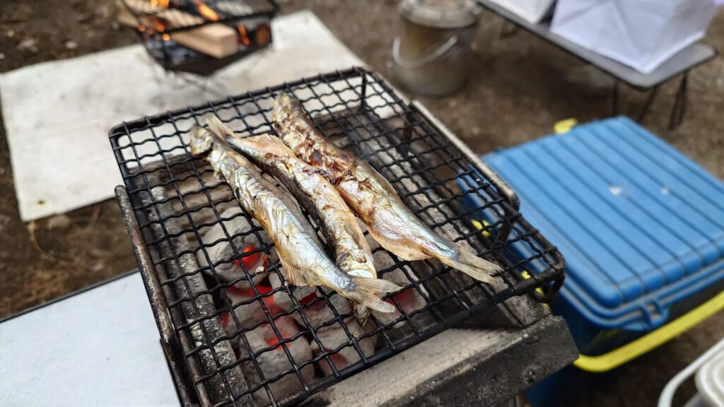 シシャモの炭火焼