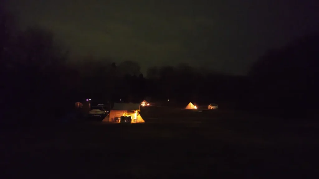 ナイトビューあかぎ星空サイト展望サイトの夜