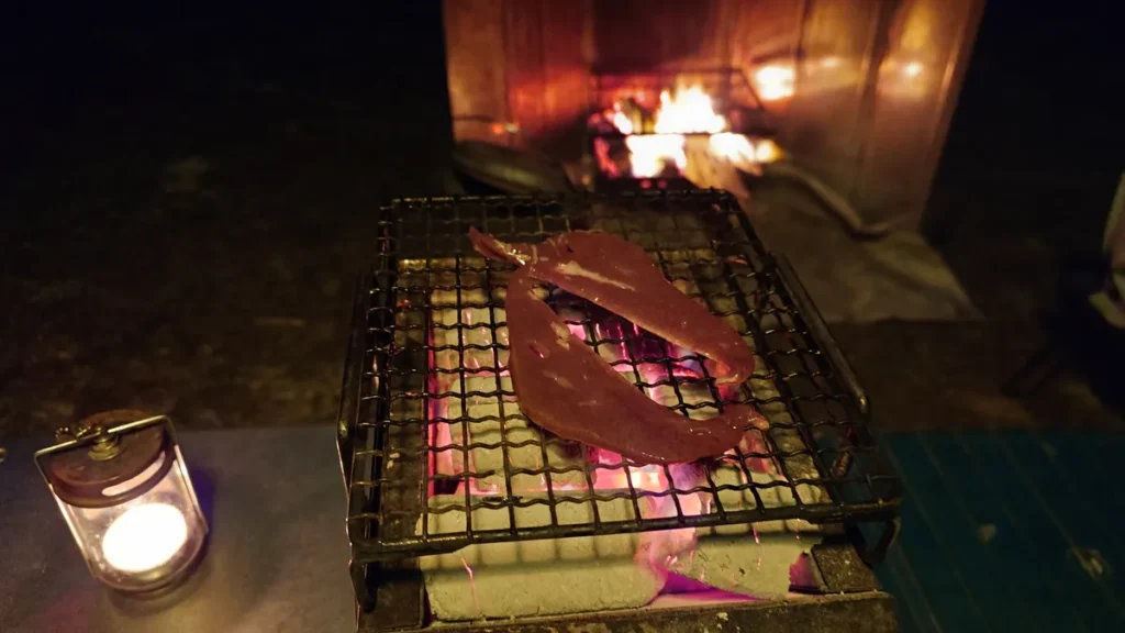 豚レバー炭火焼き