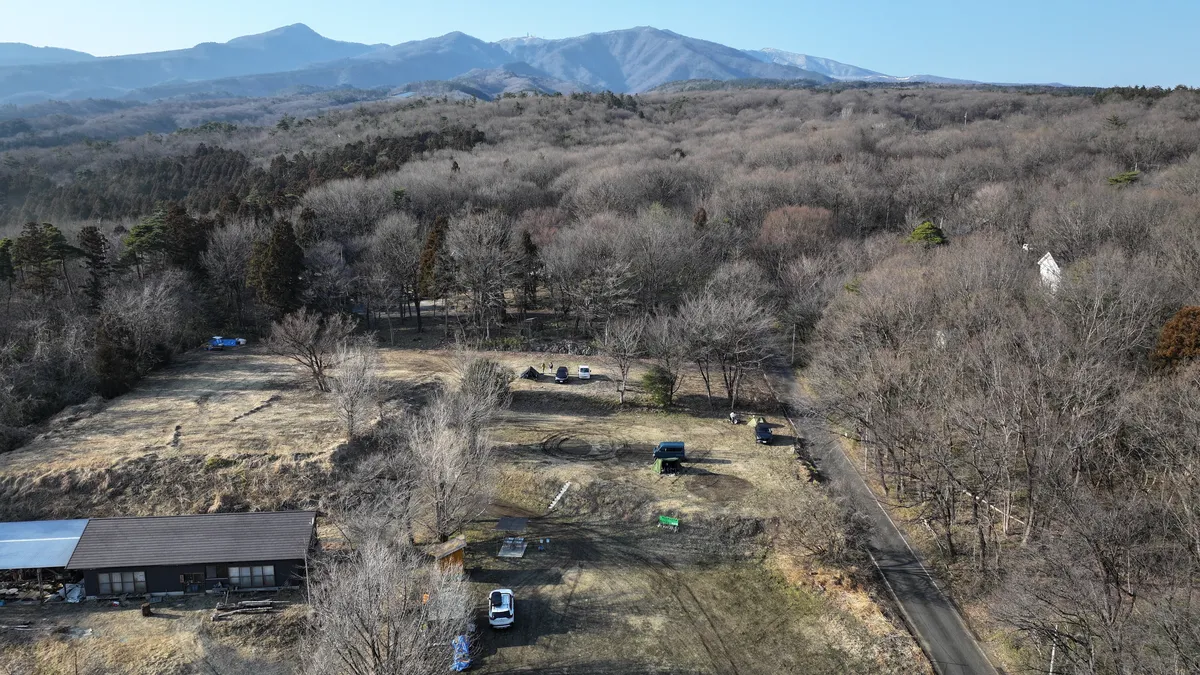 雪解けの進む赤城山