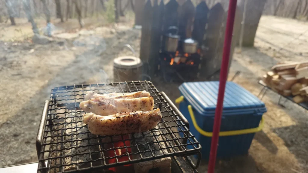 手羽の炭火焼き