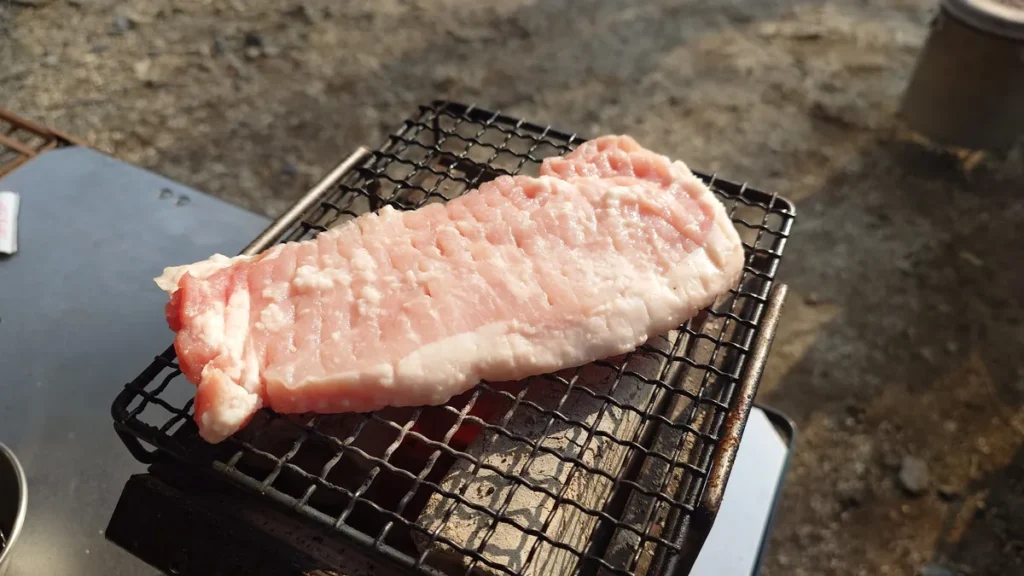 豚ロースの炭火焼き