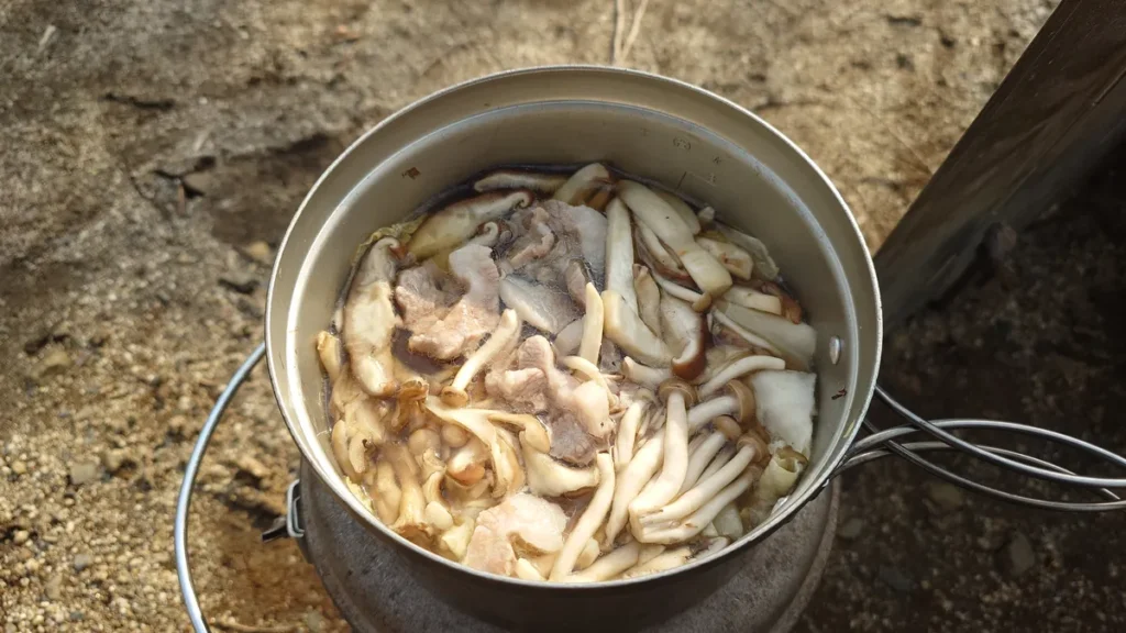 できあがった鍋