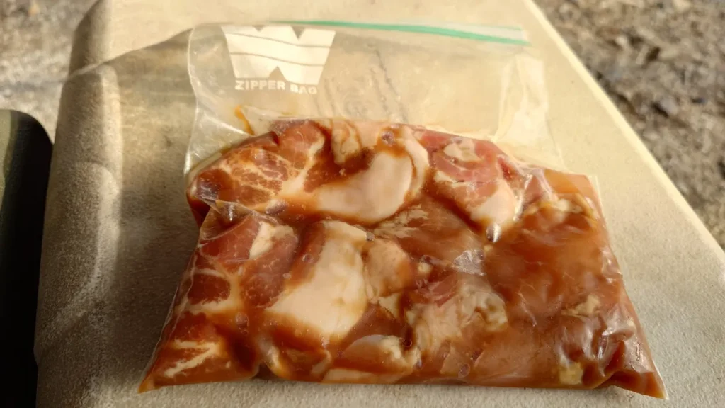 豚肉と鶏肉のカルピス漬け