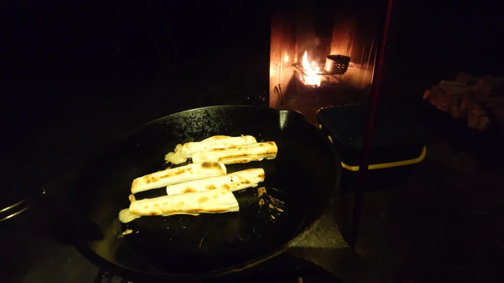 スキレットでの調理